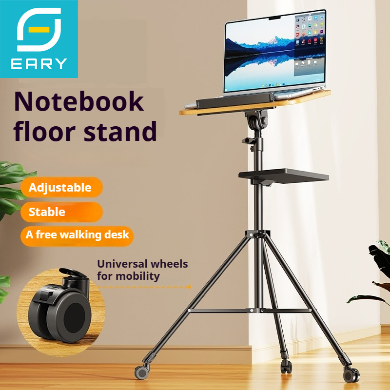 Projector Floor Stand Tripod Adjustable - Treppiede per laptop in legno Eary