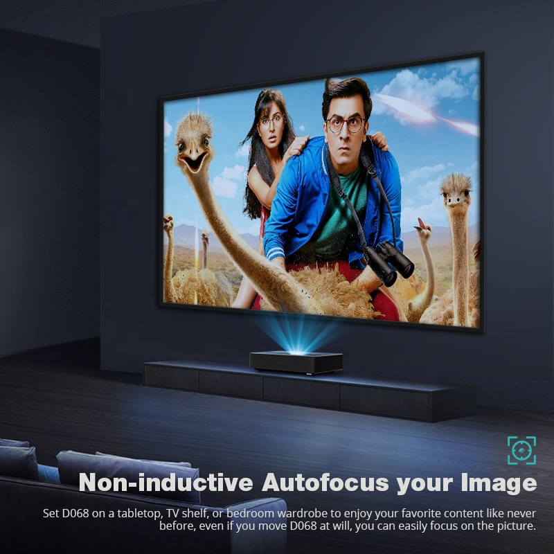 Ultra Short Throw Laser Projector 4K - Hotack Offerta Speciale D068 Proiettore Smart