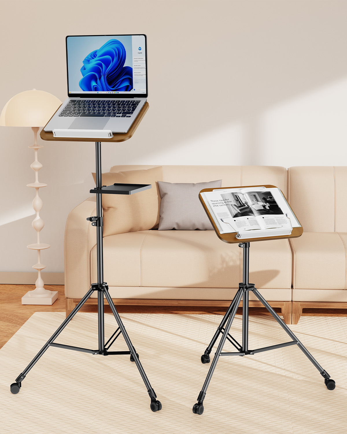 Projector Floor Stand Tripod Adjustable - Oatsbasf Supporto da pavimento per treppiede