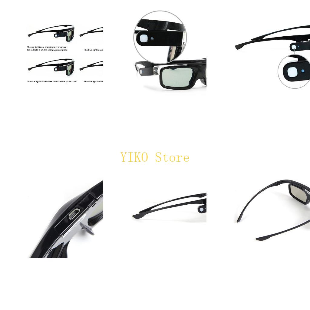 Active 3D Glasses Dlp Link Projector - Occhiali 3D K32C Occhiali ricaricabili con