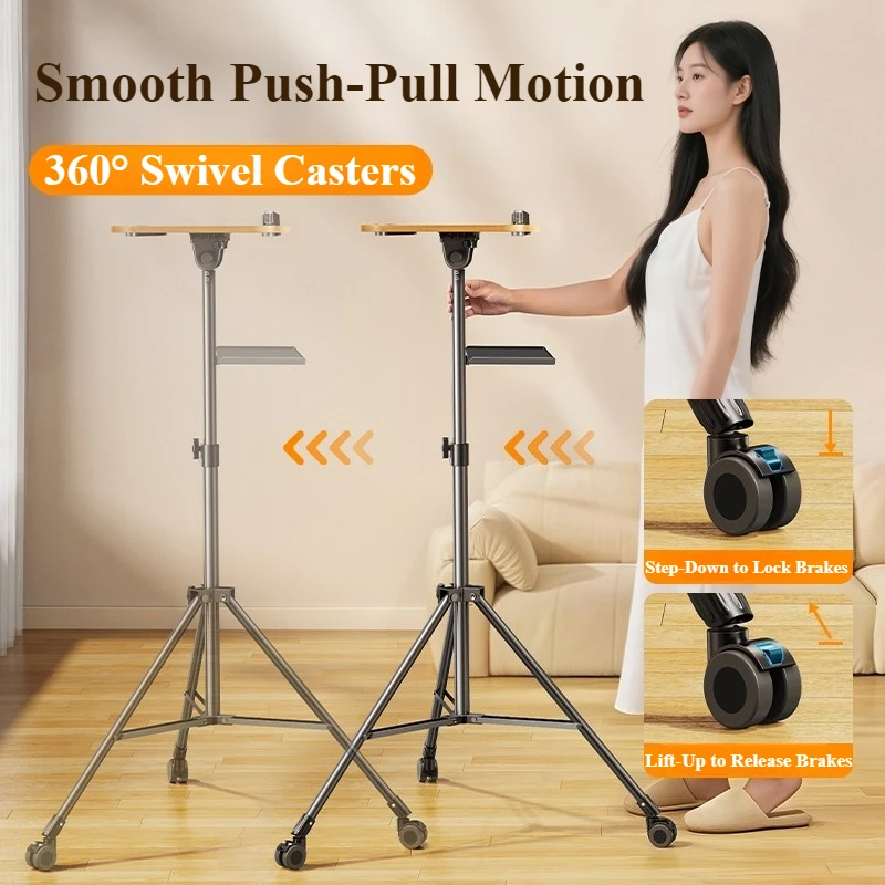 Treppiede per laptop in legno  - Projector Floor Stand Tripod Adjustable recensione e prezzo