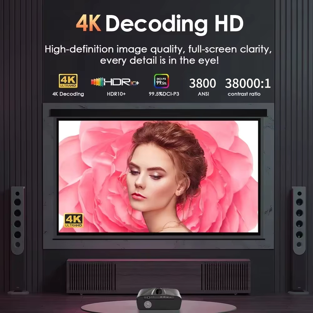 Proiettore 4K 3800 ANSI con An - Auto Focus Keystone Correction Projector recensione e prezzo
