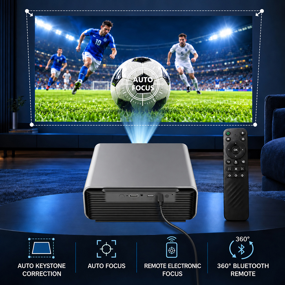 Proiettore Smart Nativo 1080P  - Auto Focus Keystone Correction Projector recensione e prezzo