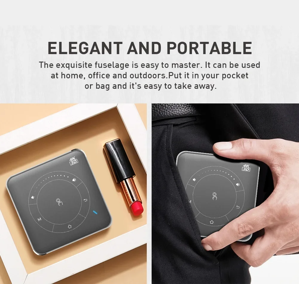 Mini proiettore portatile 3D 4 - Mini Portable Projector Rechargeable Battery recensione e prezzo
