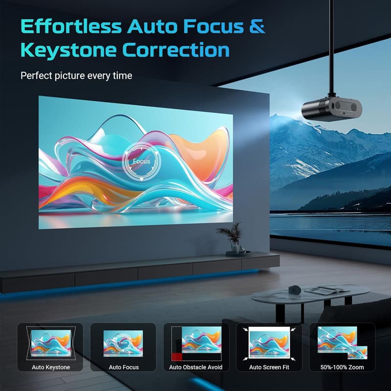 Huaweishi L007 2025 Proiettore - Auto Focus Keystone Correction Projector recensione e prezzo