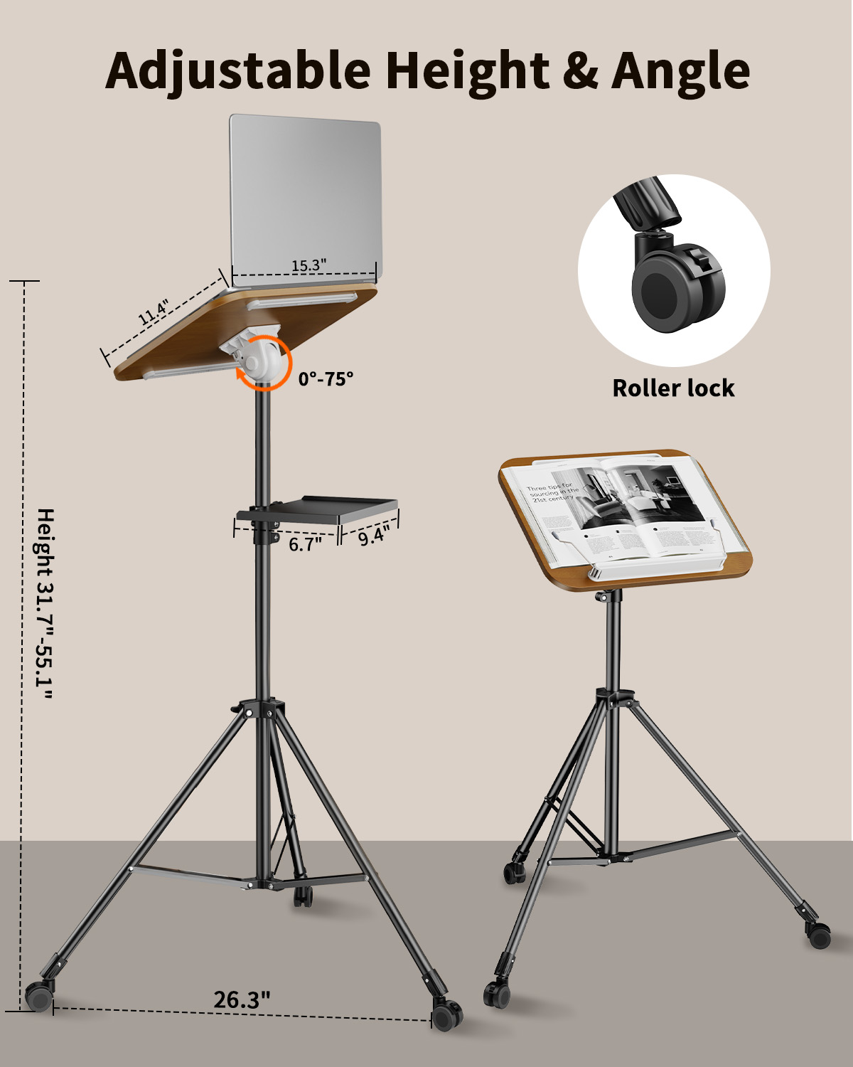 Oatsbasf Supporto da pavimento - Projector Floor Stand Tripod Adjustable recensione e prezzo