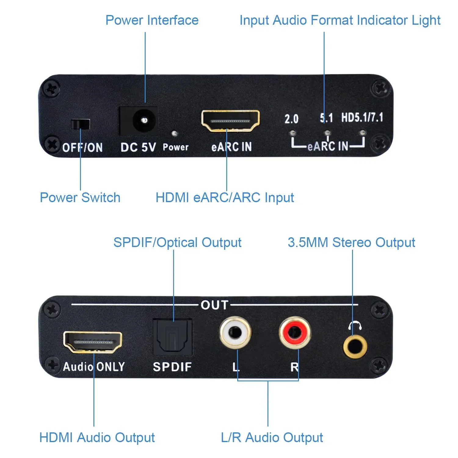 Convertitore Estrattore Audio  - Optical Audio Hdmi Earc Extractor recensione e prezzo