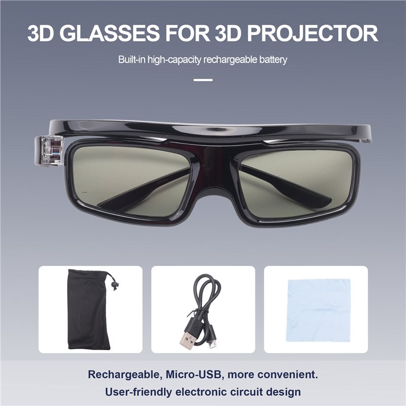 Occhiali 3D di alta qualità pe - Active 3D Glasses Dlp Link Projector recensione e prezzo