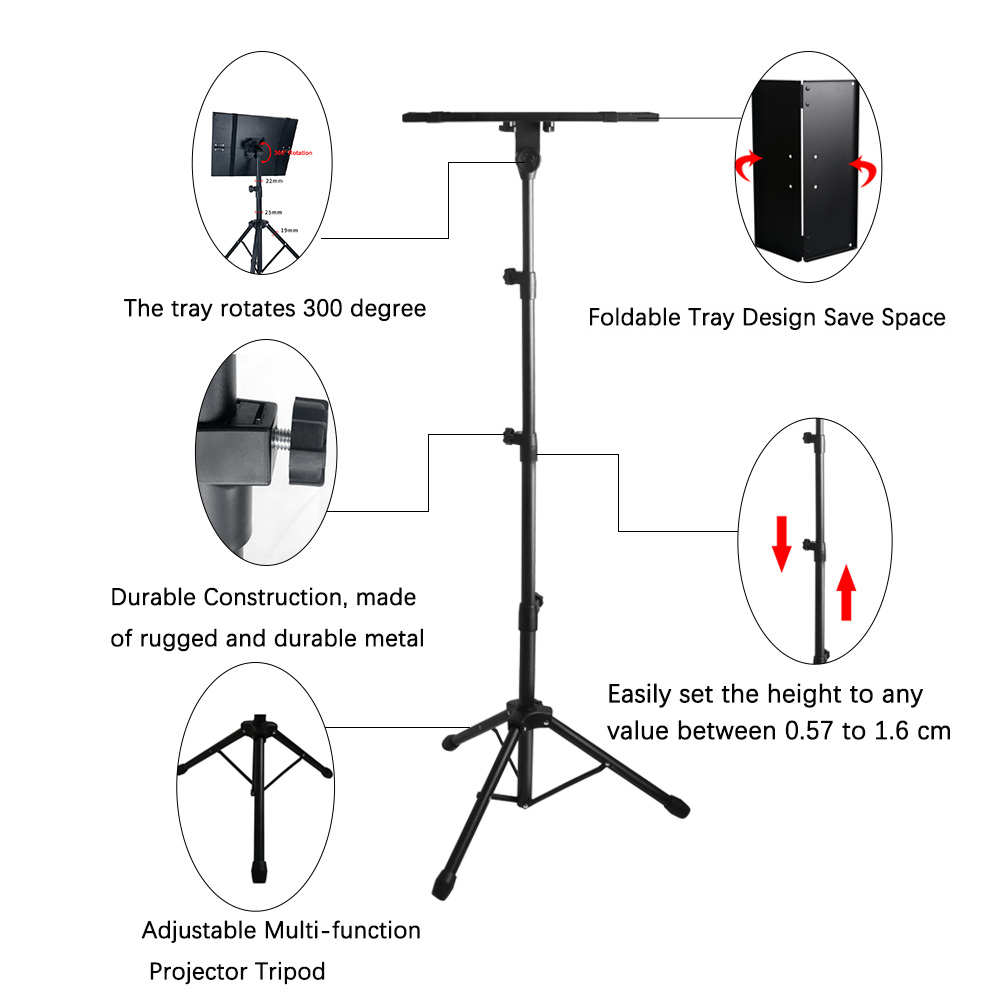 1-10KG Treppiede per proiettor - Projector Floor Stand Tripod Adjustable recensione e prezzo