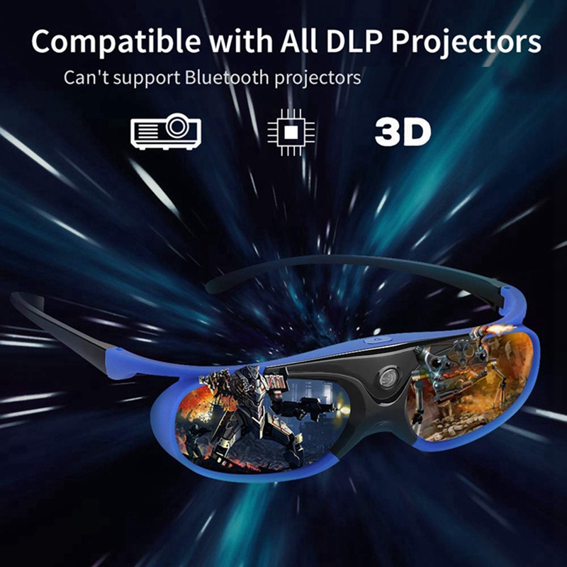 2 pezzi occhiali con otturator - Active 3D Glasses Dlp Link Projector recensione e prezzo