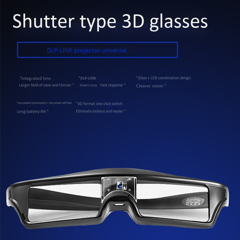 Occhiali con pellicola 3D per  - Active 3D Glasses Dlp Link Projector recensione e prezzo