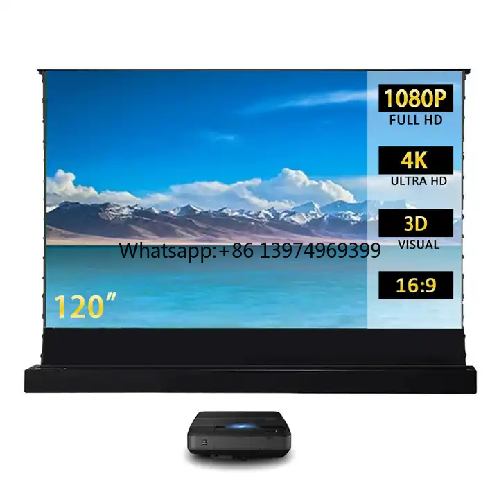 Schermo motorizzato da pavimen - Projector Screen 120 Inch Motorized Ambient recensione e prezzo