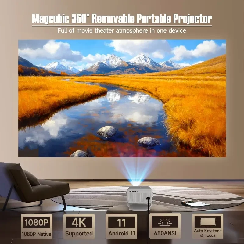 Proiettore Smart L018 650ANSI  - 4K Smart Projector Android 11 Wifi 6 recensione e prezzo